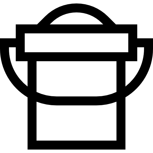 cubeta Basic Straight Lineal icono