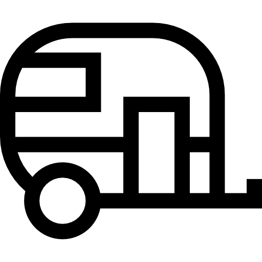 wohnwagen Basic Straight Lineal icon