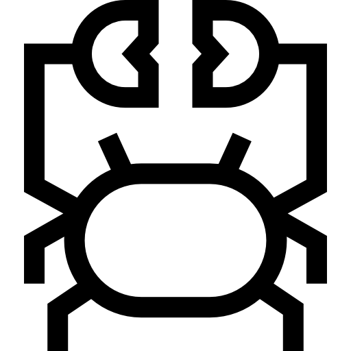 カニ Basic Straight Lineal icon