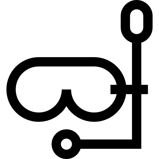 tauchermaske Basic Straight Lineal icon