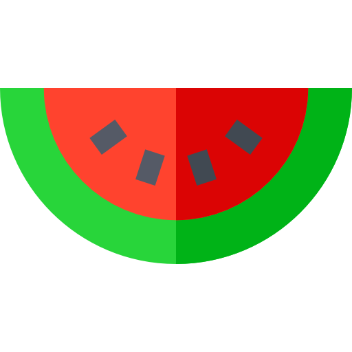 Watermelon Basic Straight Flat icon