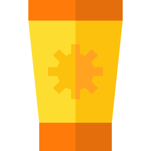 Sun cream Basic Straight Flat icon