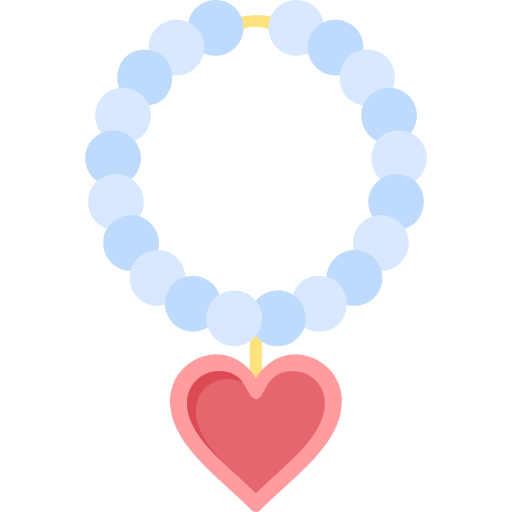collar de perlas Generic Flat icono