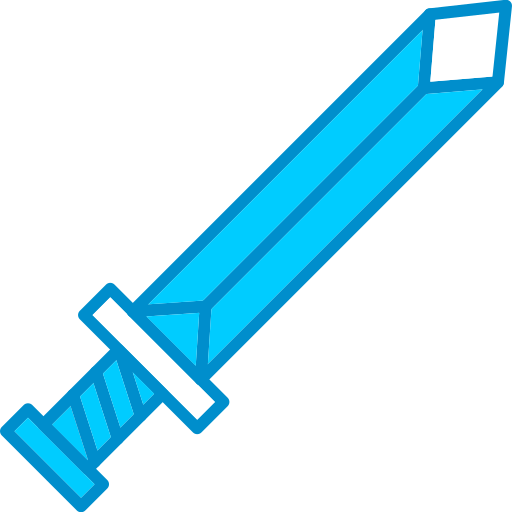 épée Generic Blue Icône