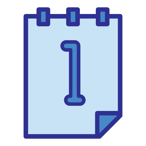 カレンダーの日付 Generic Blue icon
