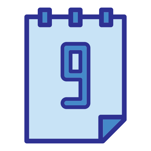 kalender datum Generic Blue icoon