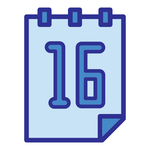data del calendario Generic Blue icona
