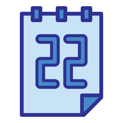 fecha del calendario Generic Blue icono