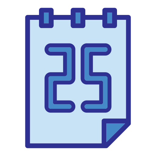 kalenderdatum Generic Blue icon