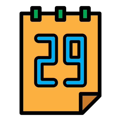 Calendar date Generic Outline Color icon