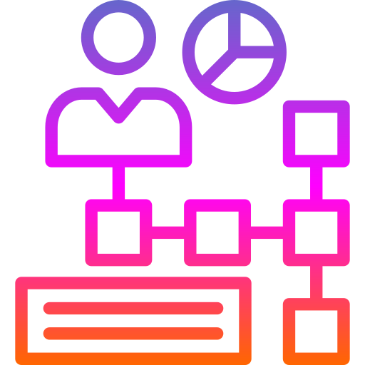 diagramma organizzativo Generic Gradient icona