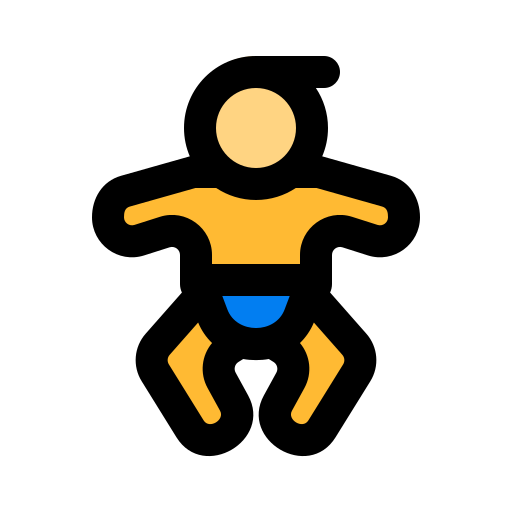 赤ちゃん Generic Outline Color icon