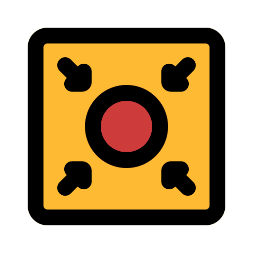 Fire button Generic Outline Color icon