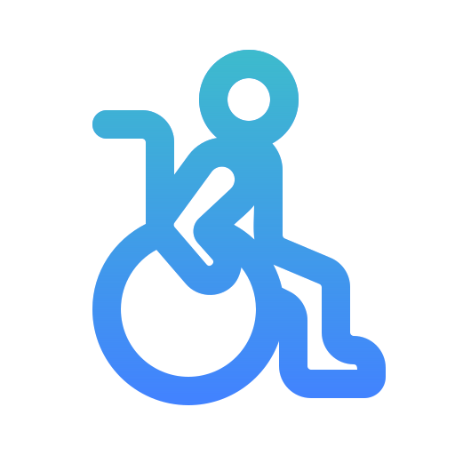 silla de ruedas Generic Gradient icono