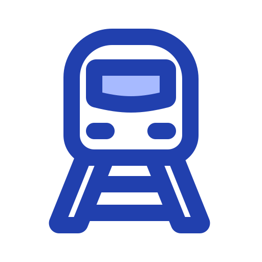 stazione ferroviaria Generic Blue icona