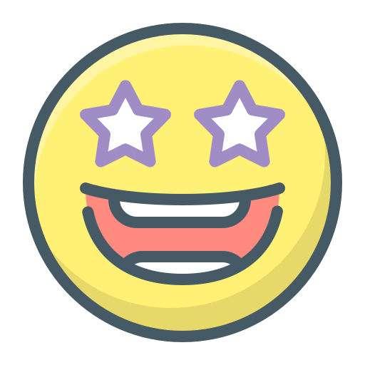 smile emoticon Generic Outline Color icon