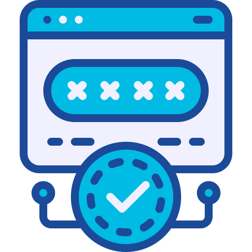 web-sicherheit Generic Blue icon
