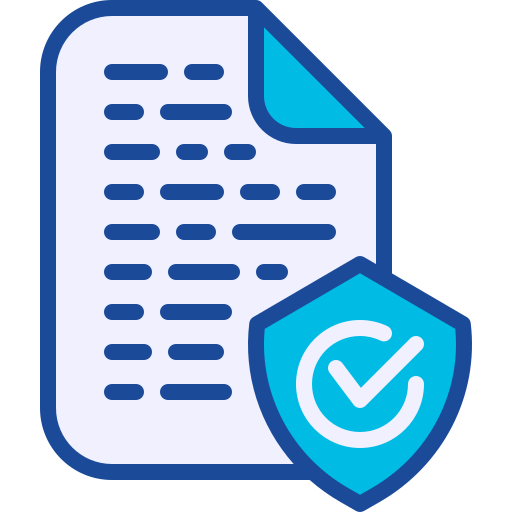 Data Protection Generic Blue icon