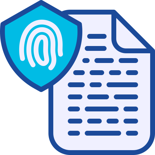 Fingerprint Generic Blue icon