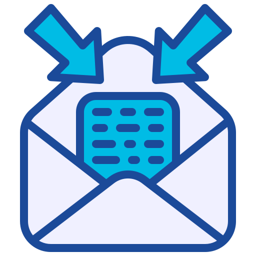 Входящие сообщения на почте Generic Blue иконка