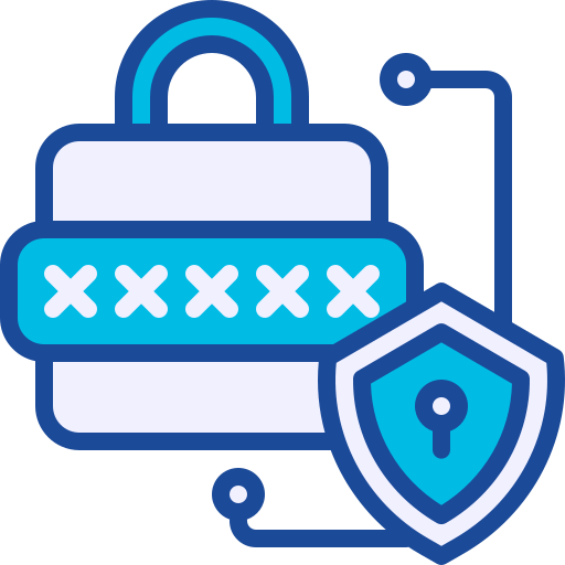 segurança de dados Generic Blue Ícone