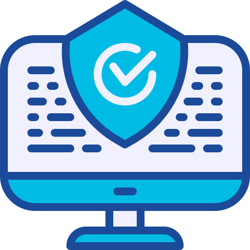 Data security Generic Blue icon