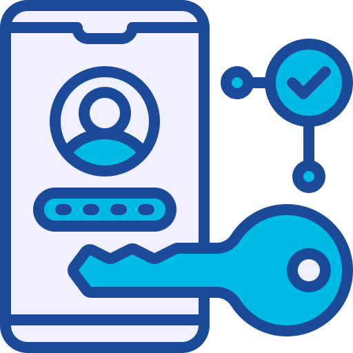Access code Generic Blue icon