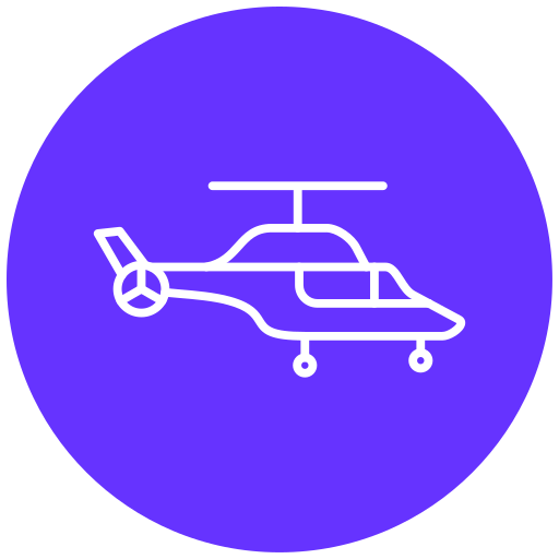 Вертолет Generic Flat иконка