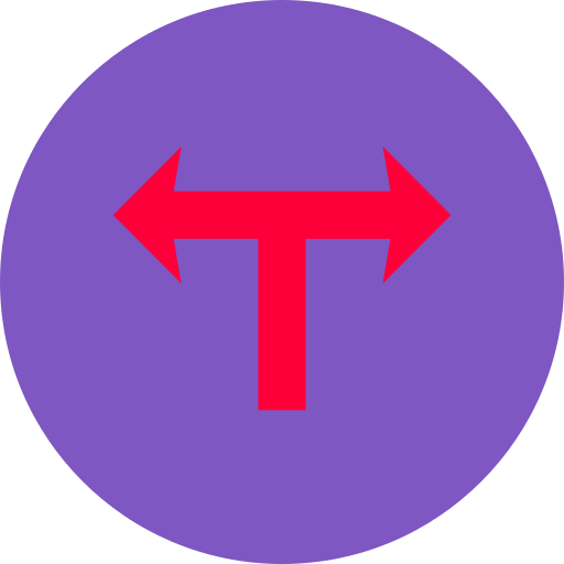 t字路 Generic Flat icon