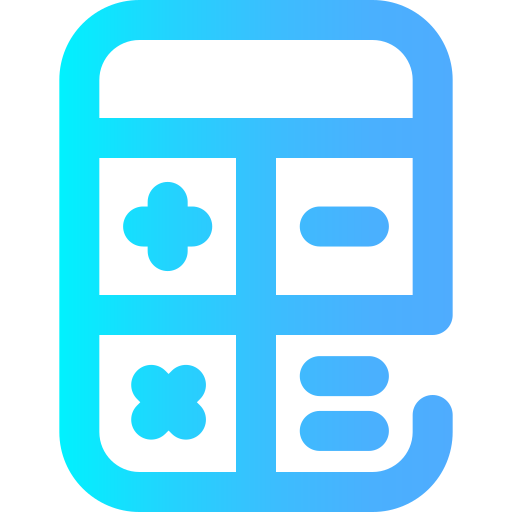 電卓 Super Basic Omission Gradient icon