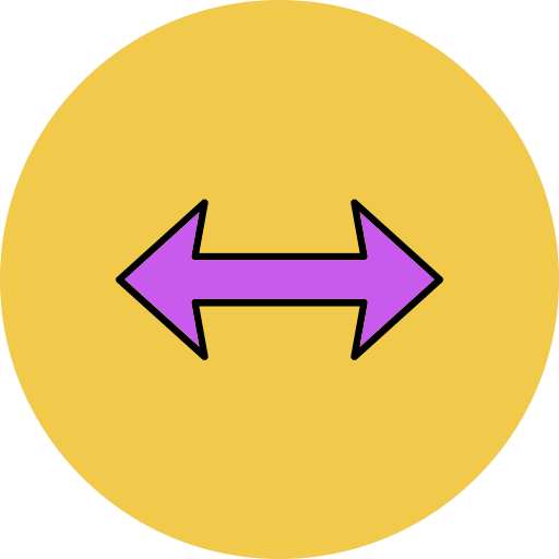 Horizontal  Generic Outline Color icon