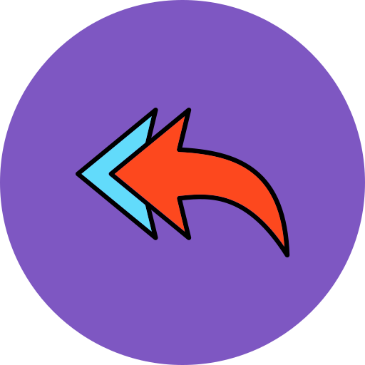 Reply Generic Outline Color icon