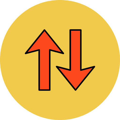 Up down Generic Outline Color icon