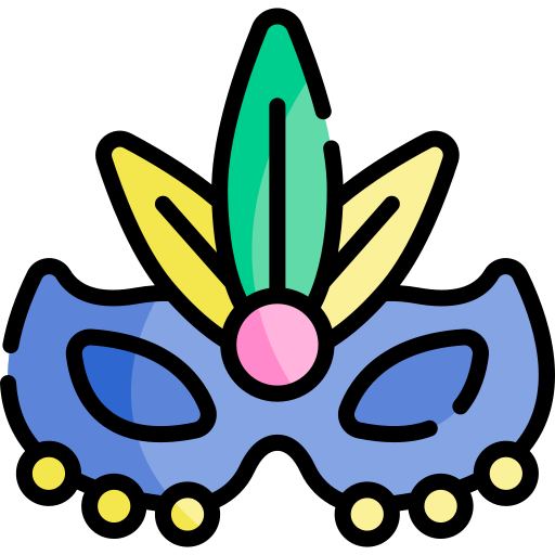 Mask Kawaii Lineal color icon