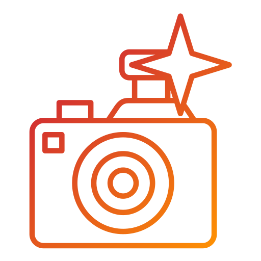 flash della macchina fotografica Generic Gradient icona
