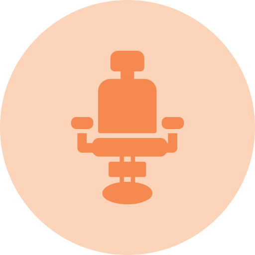 silla de barbero Generic Flat icono