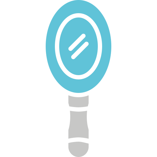 Hand Mirror Generic Blue icon