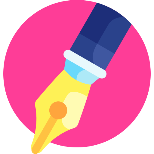 Pen Detailed Flat Circular Flat icon