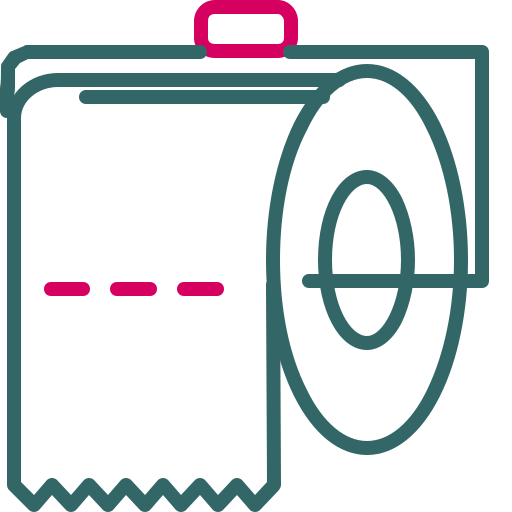 toilettenpapier Generic Outline Color icon