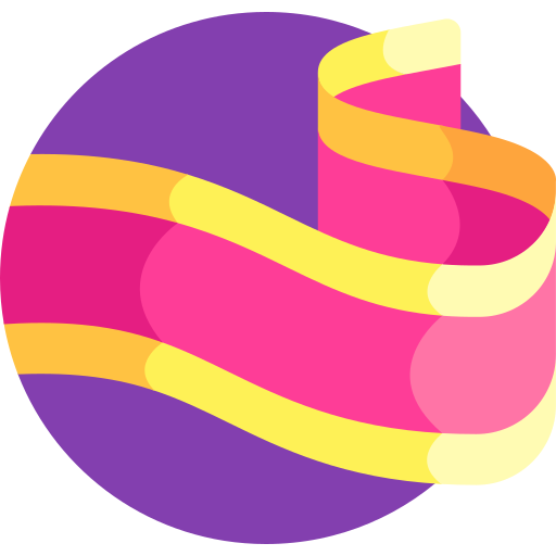 Ribbon Detailed Flat Circular Flat icon