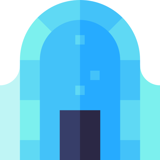 Ice hotel Basic Straight Flat icon