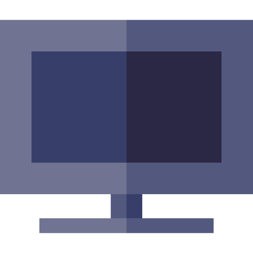 tv Basic Straight Flat icoon