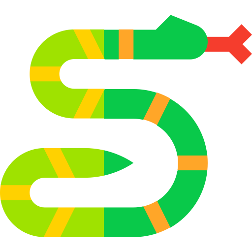 serpente Basic Straight Flat Ícone