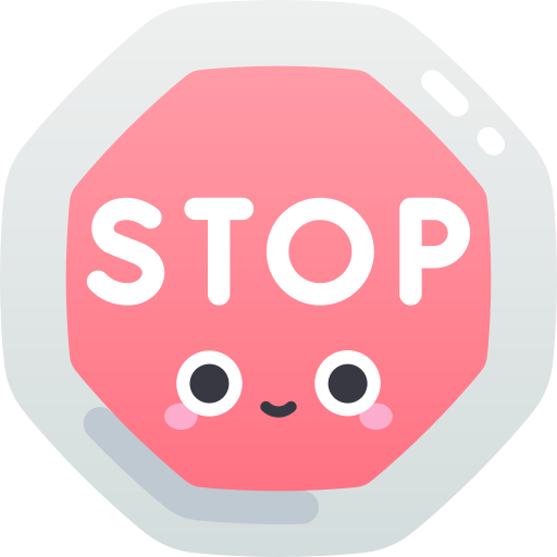 Stop Kawaii Star Gradient icon