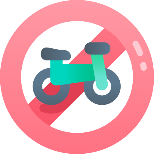 自転車禁止 Kawaii Star Gradient icon