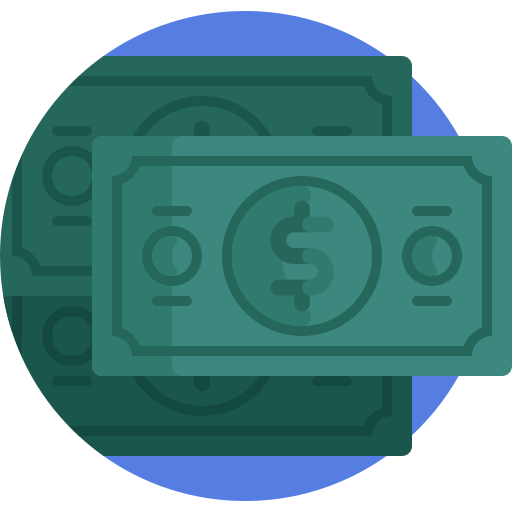 Символ доллара в черном овале Detailed Flat Circular Flat иконка