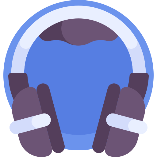 słuchawki Detailed Flat Circular Flat ikona