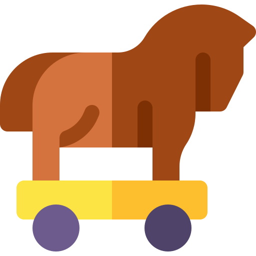 caballo de troya Basic Rounded Flat icono