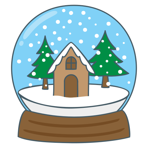 sneeuwbol Generic Outline Color icoon