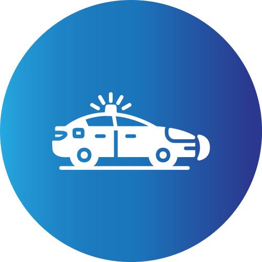 polizeiauto Generic Blue icon